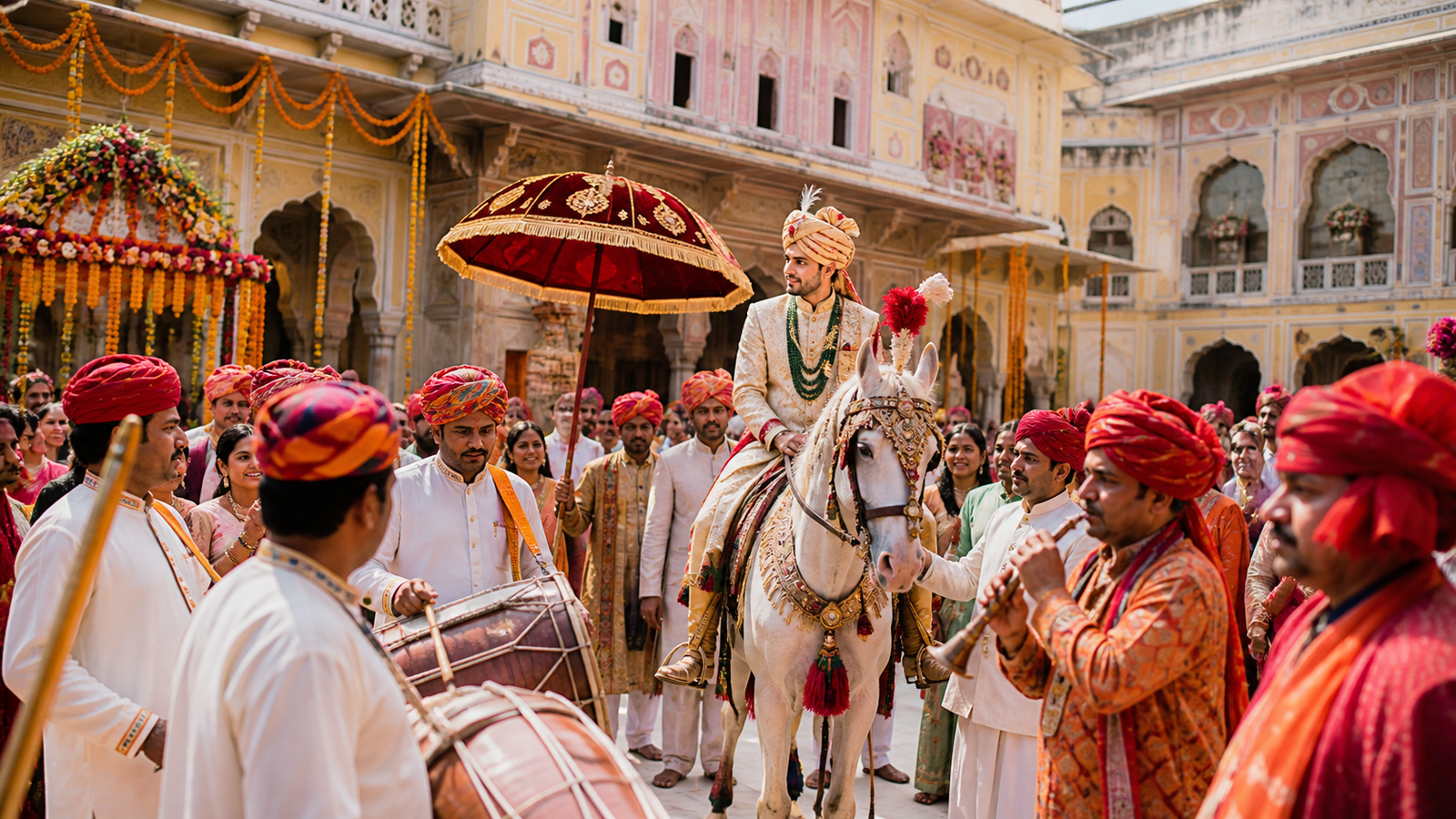 Royal Rajasthani wedding celebration