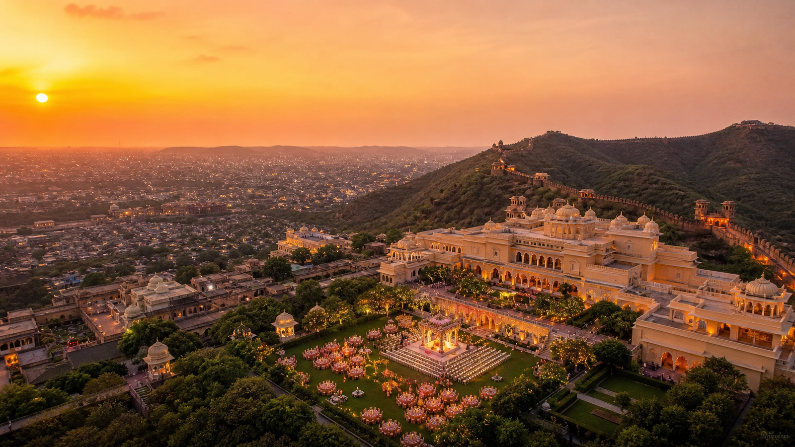 Jaipur destination wedding landscape